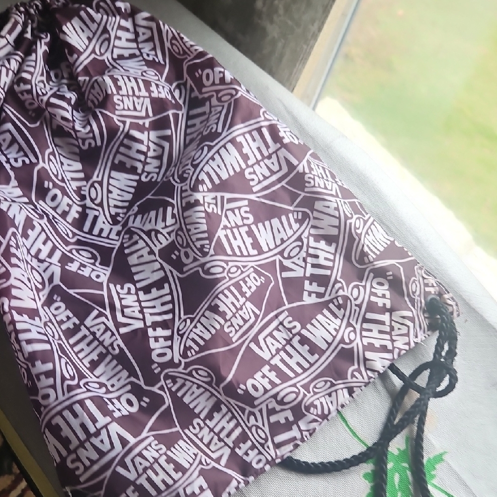 Vans Drawstring Bag with Logo Print